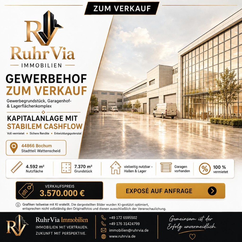 Commercial yard in Bochum-Wattenscheid – 44866 Bochum-Wattenscheid, NRW