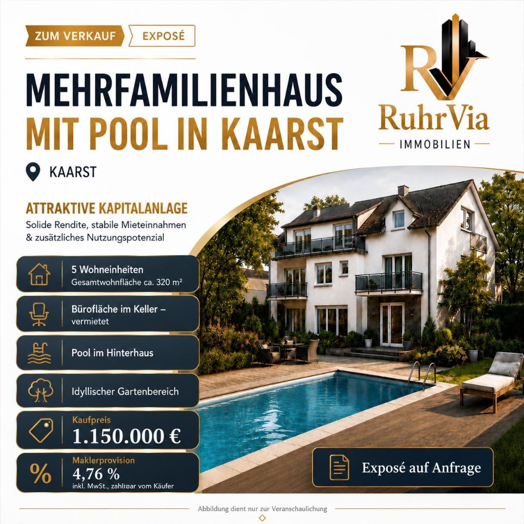 Multi-family house with pool in Kaarst – Kaarst, NRW