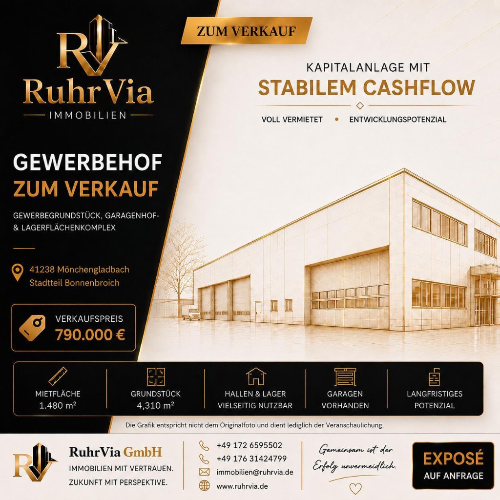 Commercial yard in Mönchengladbach-Bonnenbroich – 41238 Mönchengladbach-Bonnenbroich, NRW