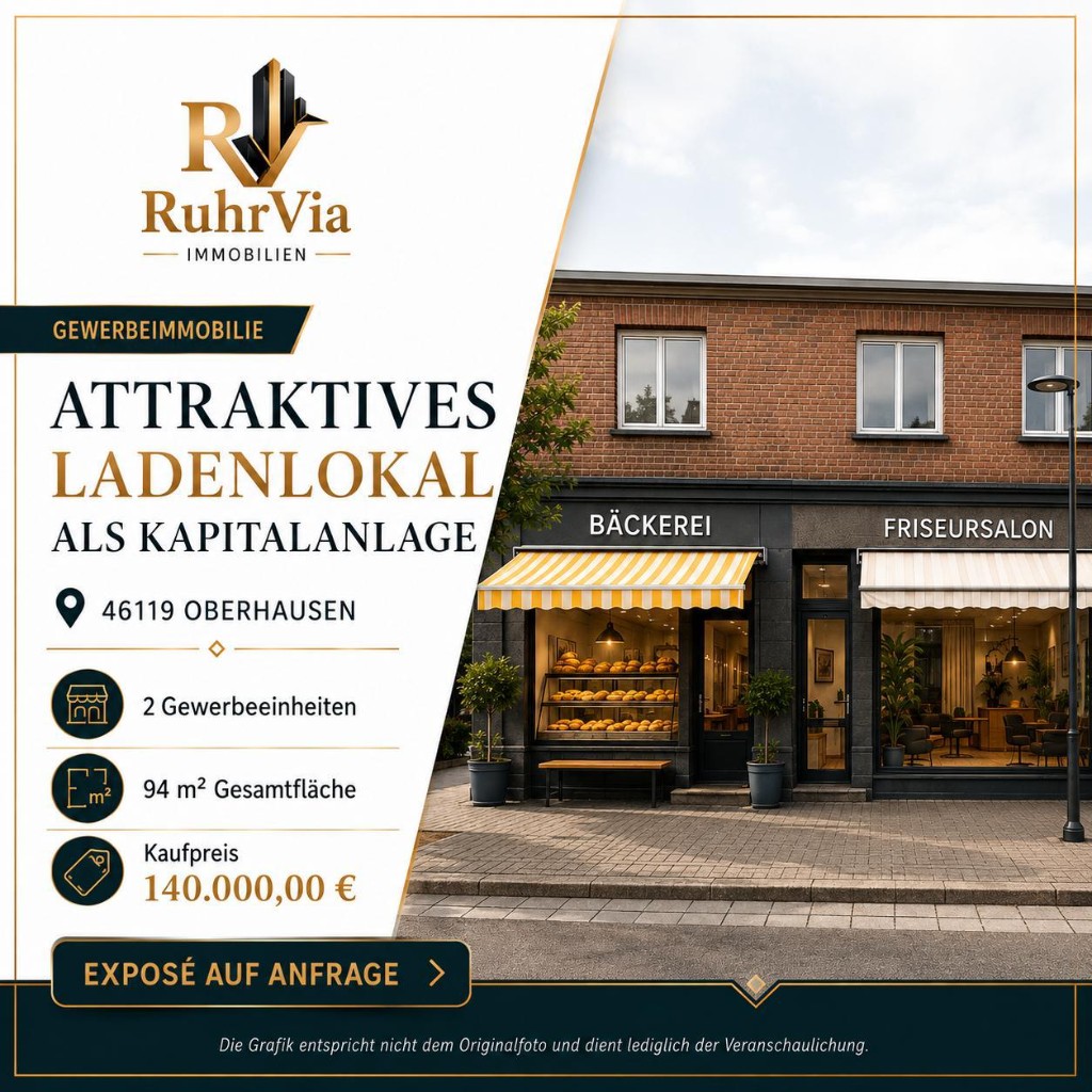 Attractive retail units as investment in Oberhausen – 46119 Oberhausen, NRW